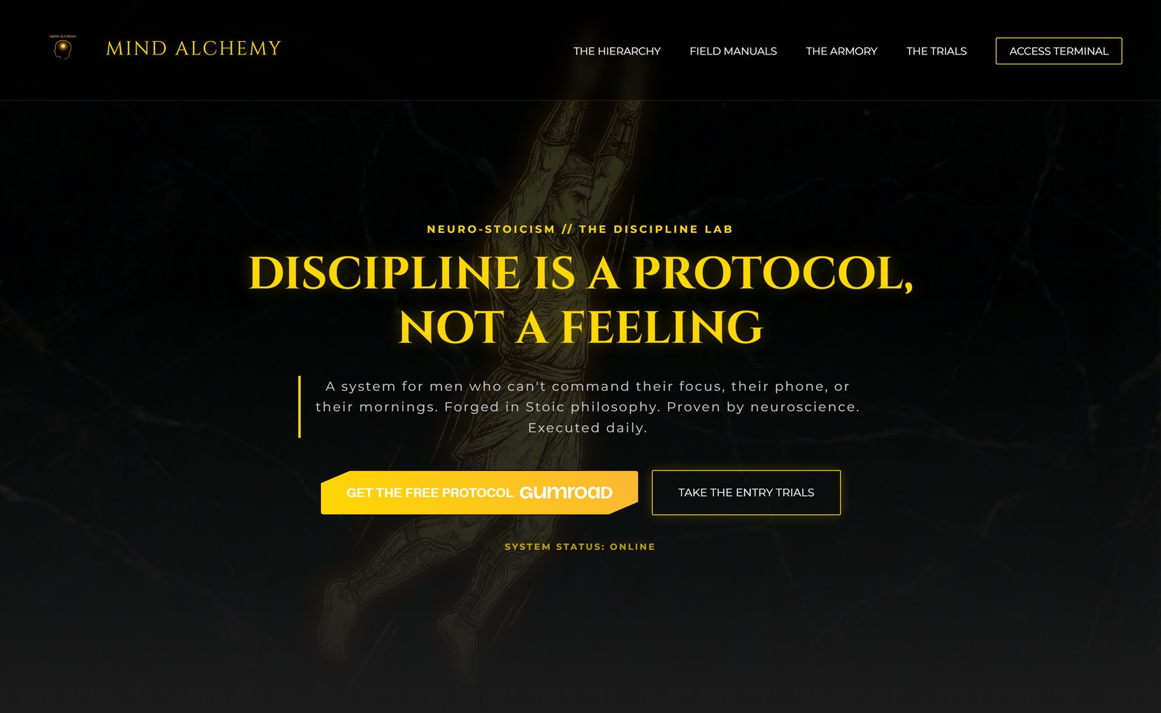 Web stranica Mind Alchemy iskovana u Kovačnici
